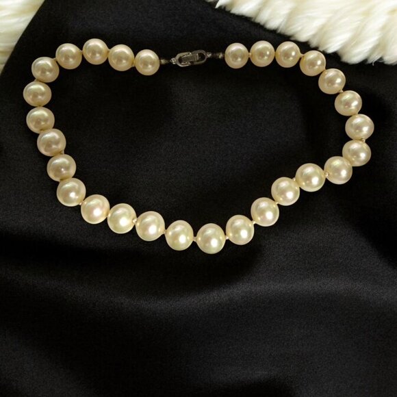 Vintage Dior Faux Pearl Choker (14") - Picture 1 of 2